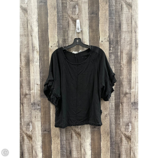 Top Short Sleeve By Umgee In Black, Size: L