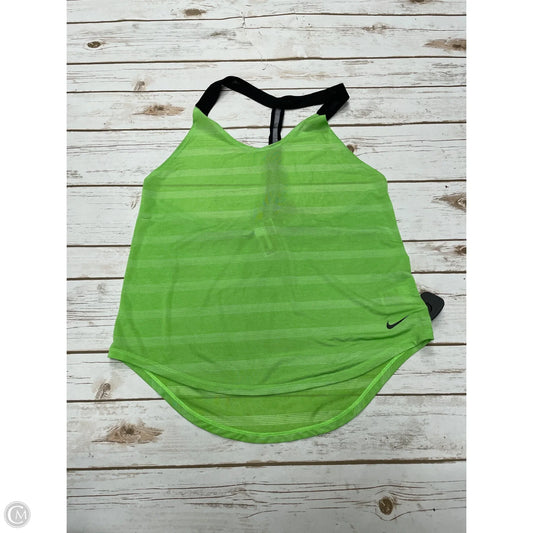 Athletic Tank Top By Nike Apparel In Green, Size: S