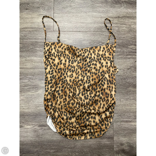 Top Sleeveless By Divided In Animal Print, Size: L
