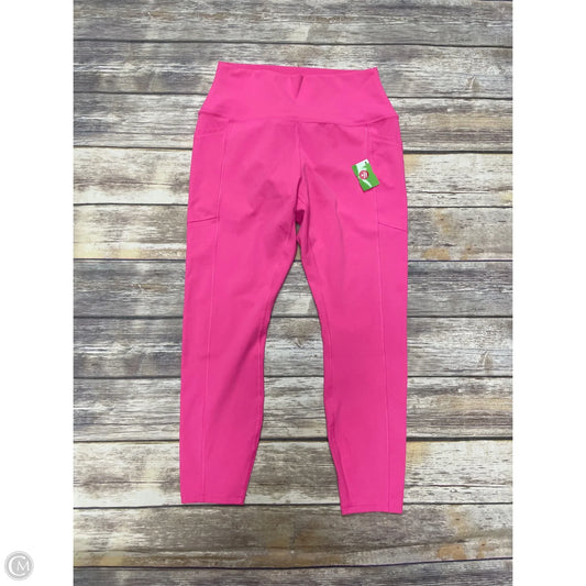 Athletic Leggings By Rbx In Pink, Size: L