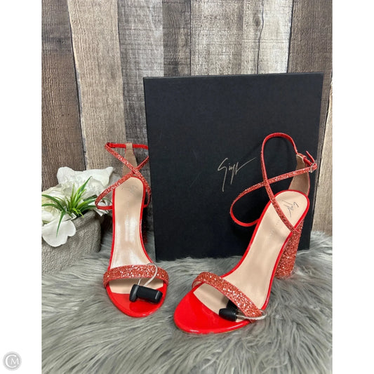 Sandals Designer By Giuseppe Zanotti In Red, Size: 11