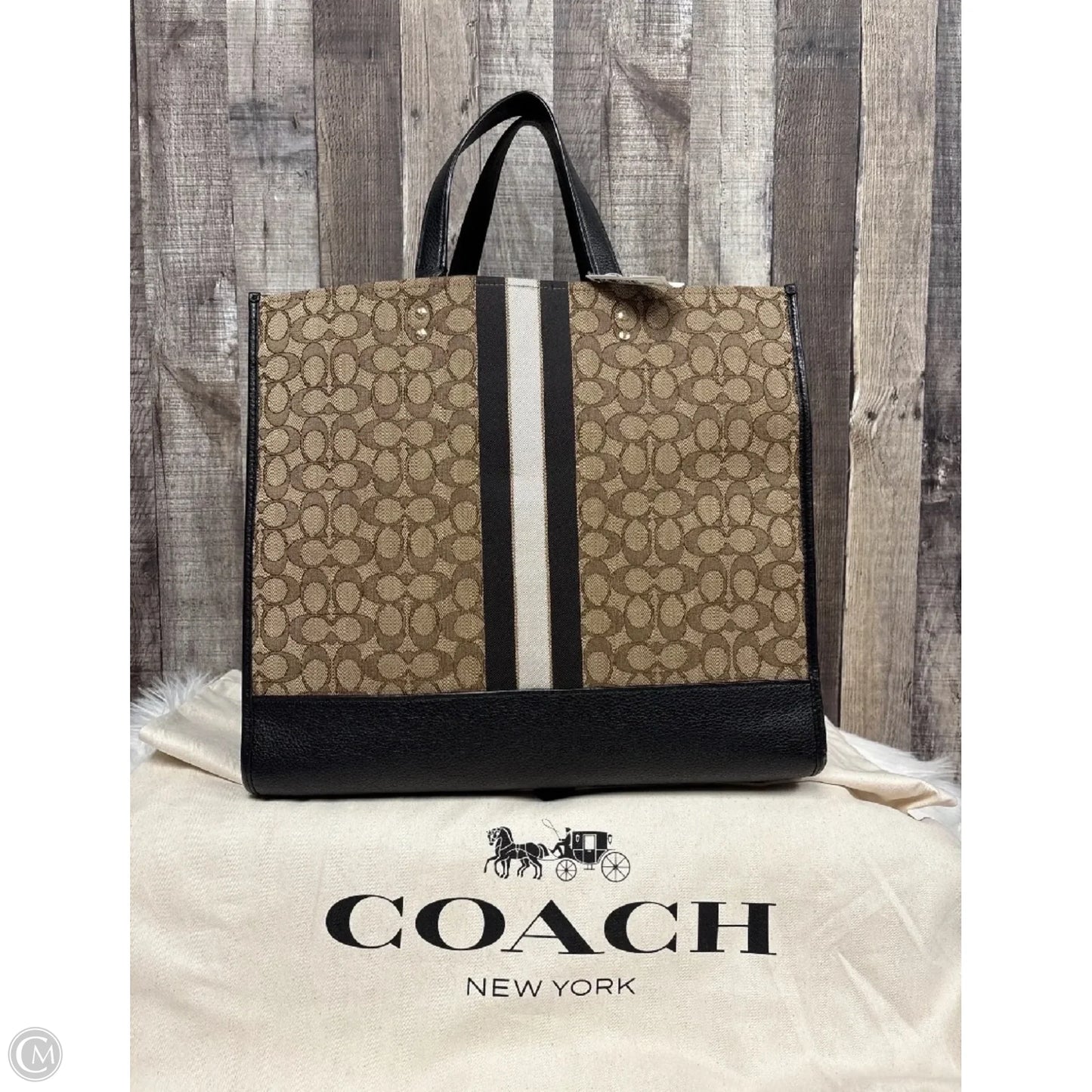 Tote Designer By Coach, Size: Large