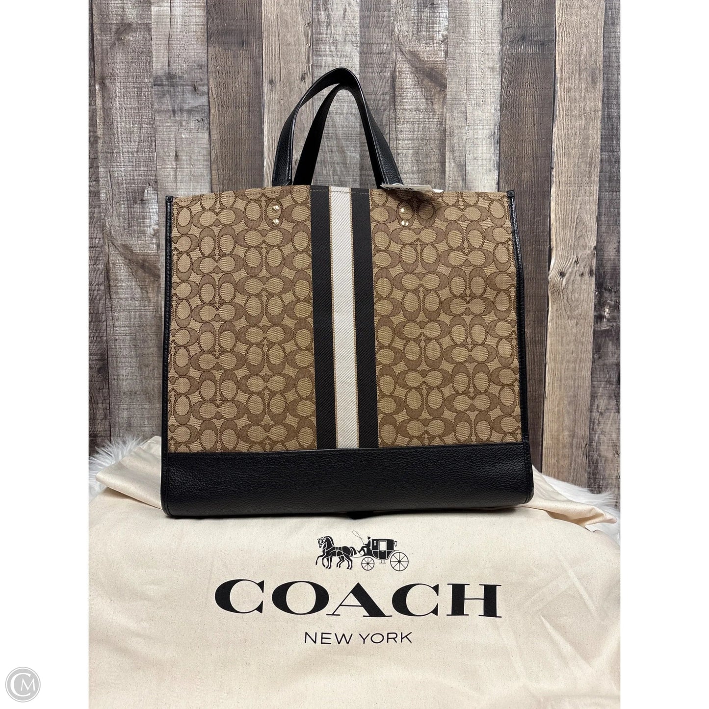 Tote Designer By Coach, Size: Large
