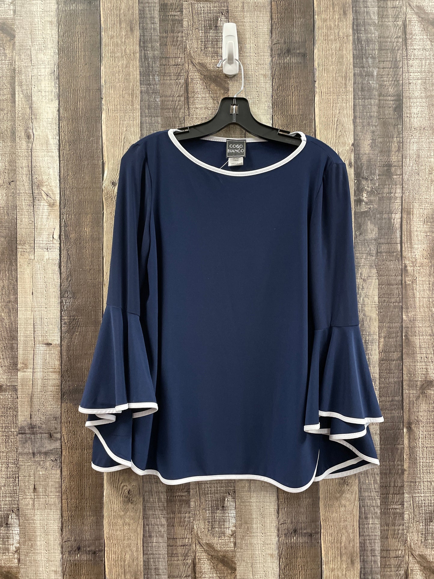 Blue Top Long Sleeve Cme, Size M