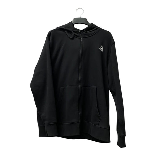 Athletic Jacket By Reebok In Black, Size:Xl