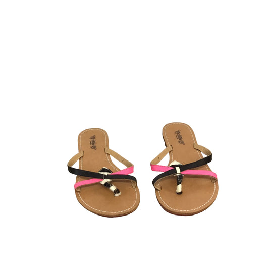 Sandals Flip Flops By Nine West In Brown, Size: 8