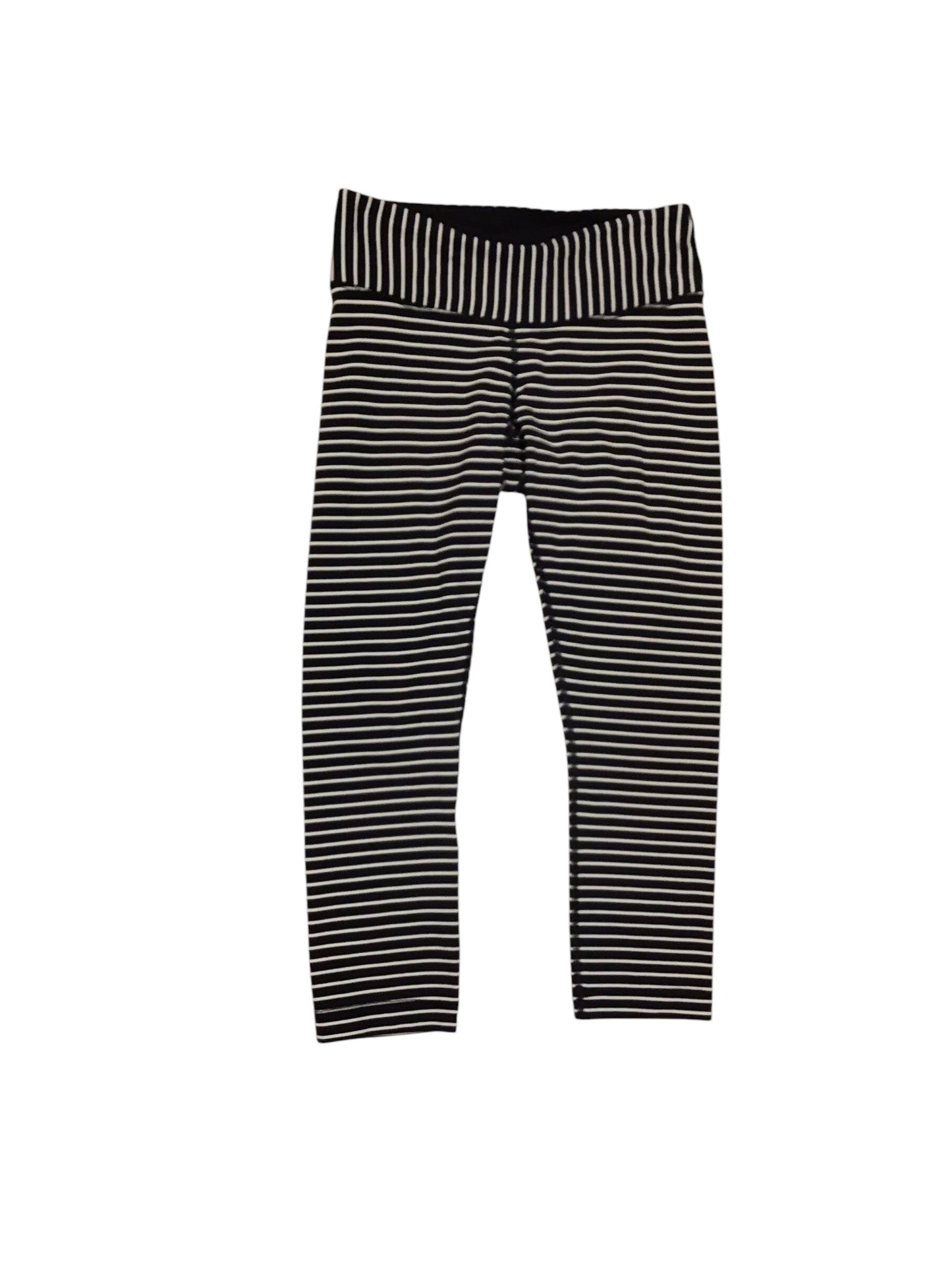 Athletic Capris By Lululemon In Striped Pattern, Size: M