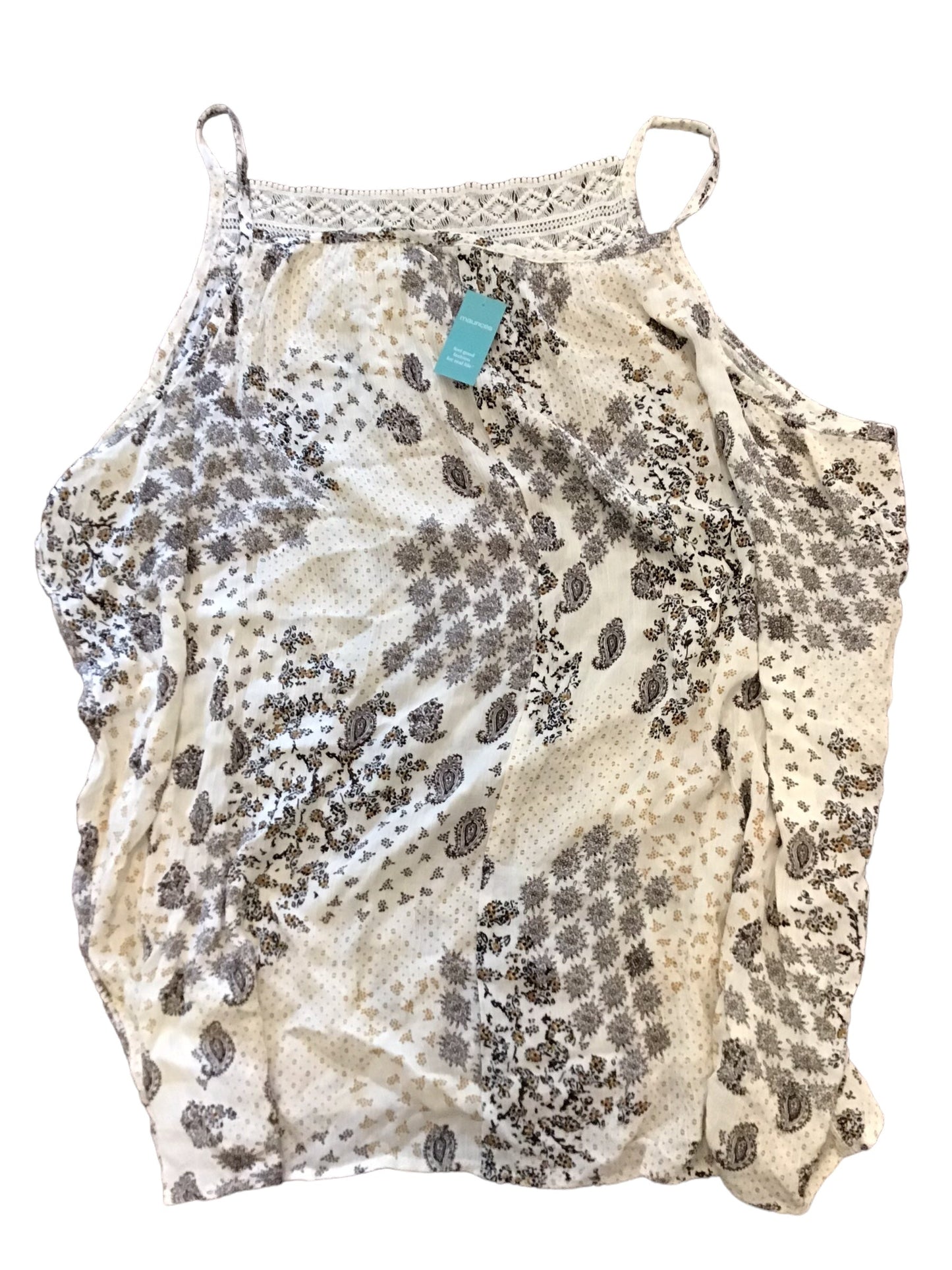 White Top Sleeveless Maurices, Size 3x