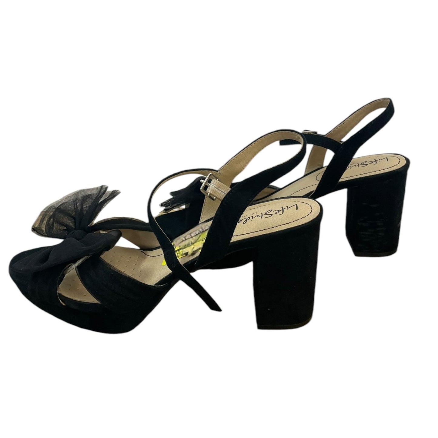 Sandals Heels Block By Life Stride In Black, Size: 10