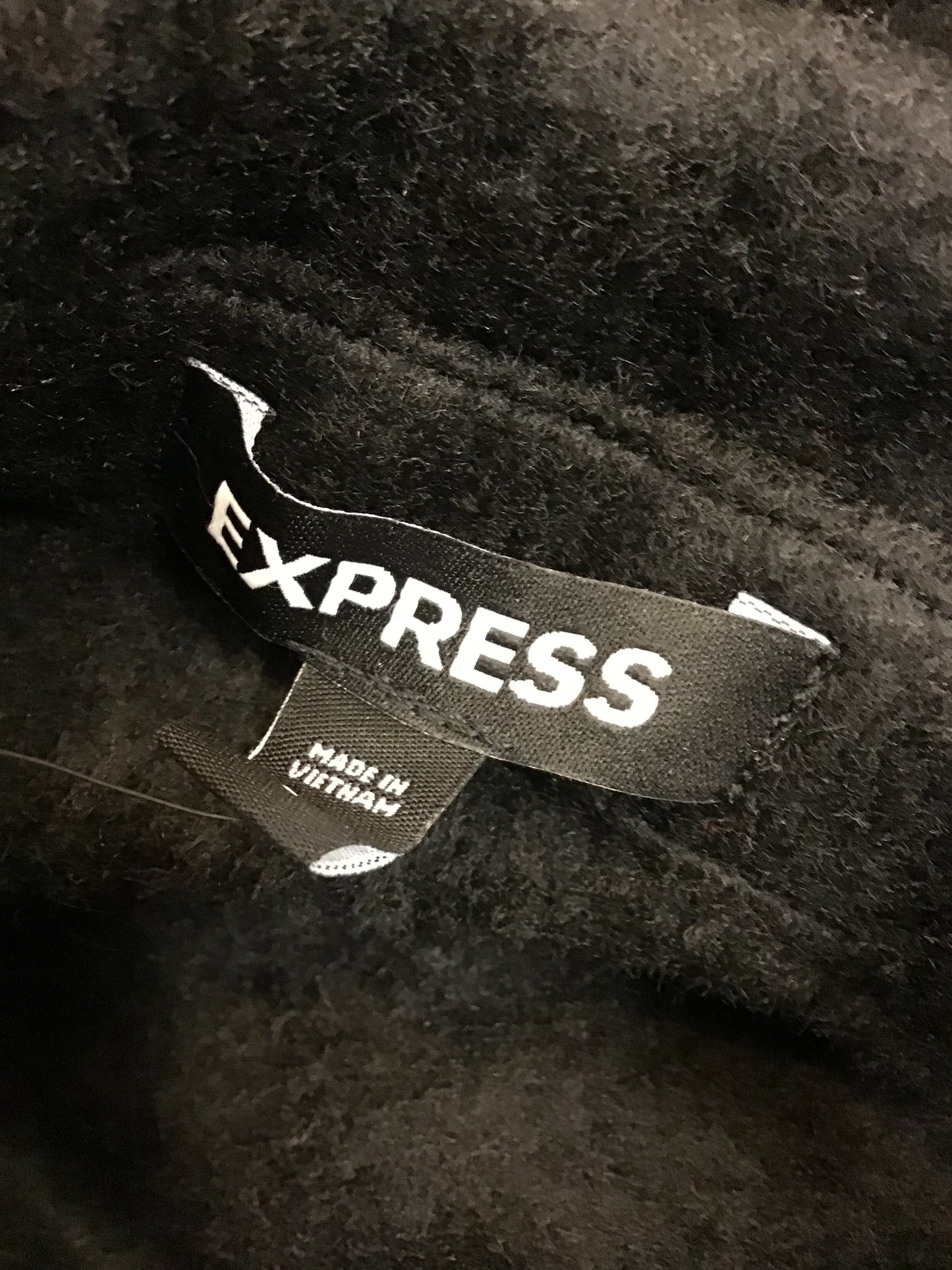 Jacket Fleece By Express In Black, Size: L