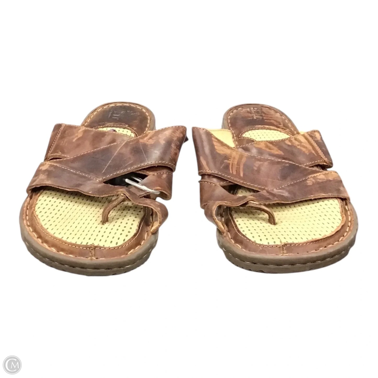 Sandals Flats By Born In Brown, Size: 11