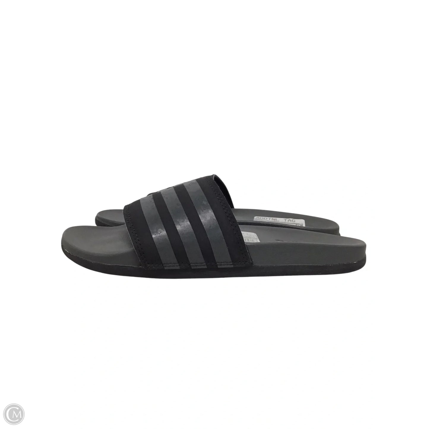 Sandals Sport By Adidas In Black & Grey, Size: 8.5