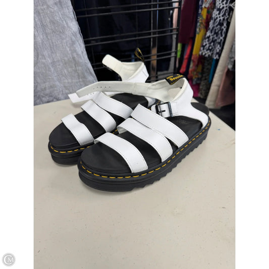 Sandals Heels Platform By Dr Martens In White, Size: 10