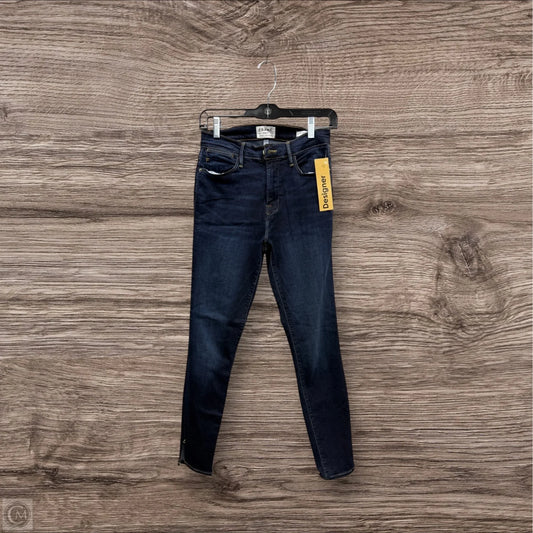 Jeans Skinny By Frame In Blue Denim, Size: 6