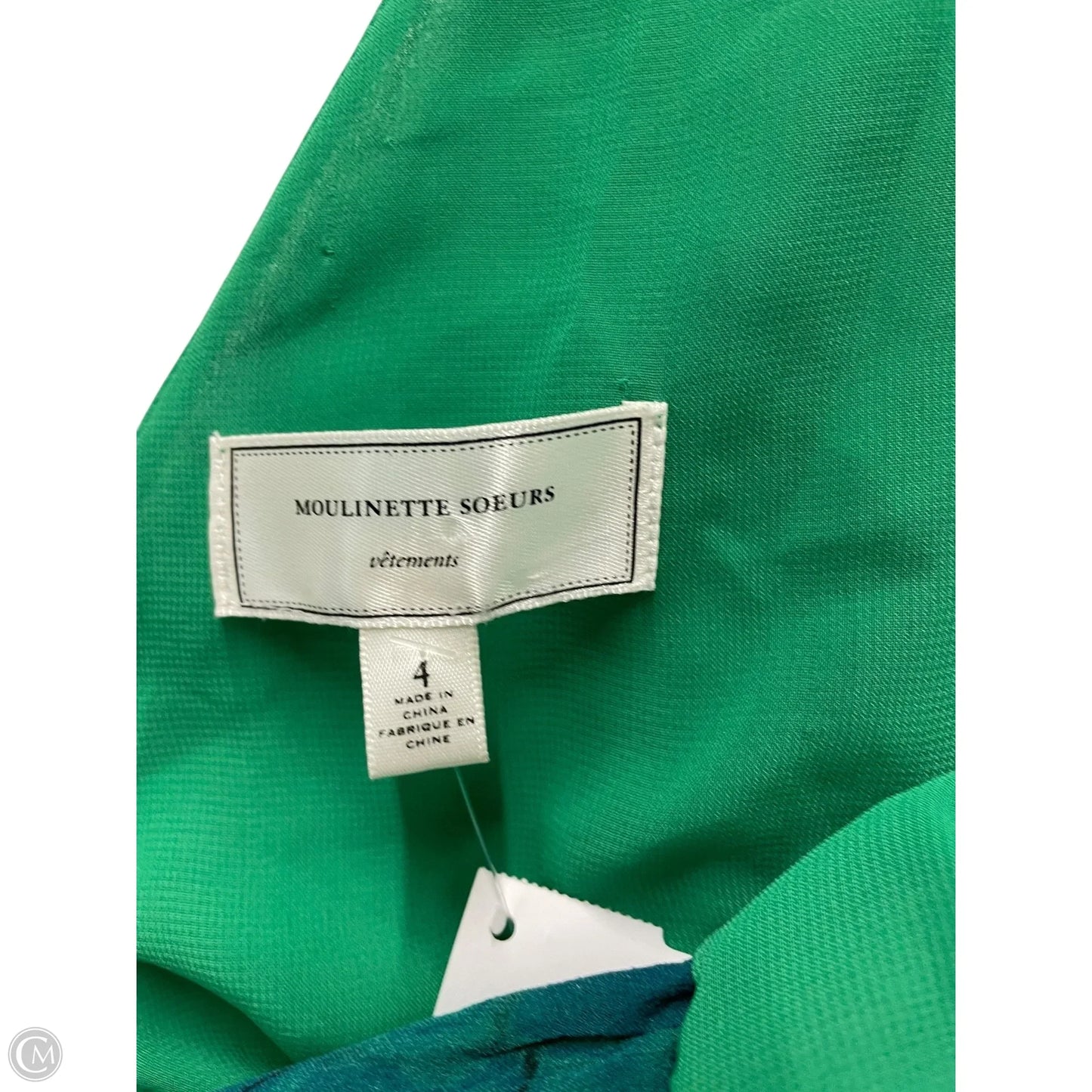 Dress Casual Short By Moulinette Soeurs In Blue & Green, Size: 4