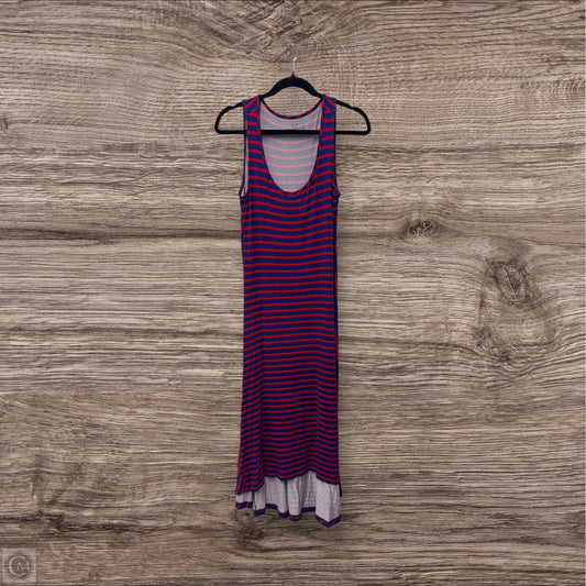 Dress Casual Maxi By Vineyard Vines In Blue & Red, Size: M