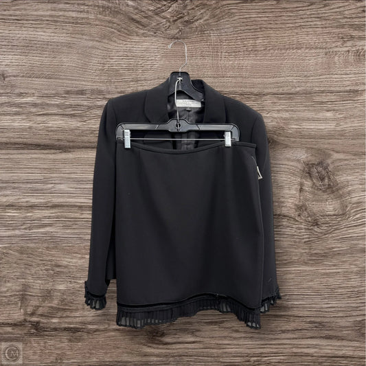 Skirt Suit 2pc By Tahari By Arthur Levine In Black, Size: 12p