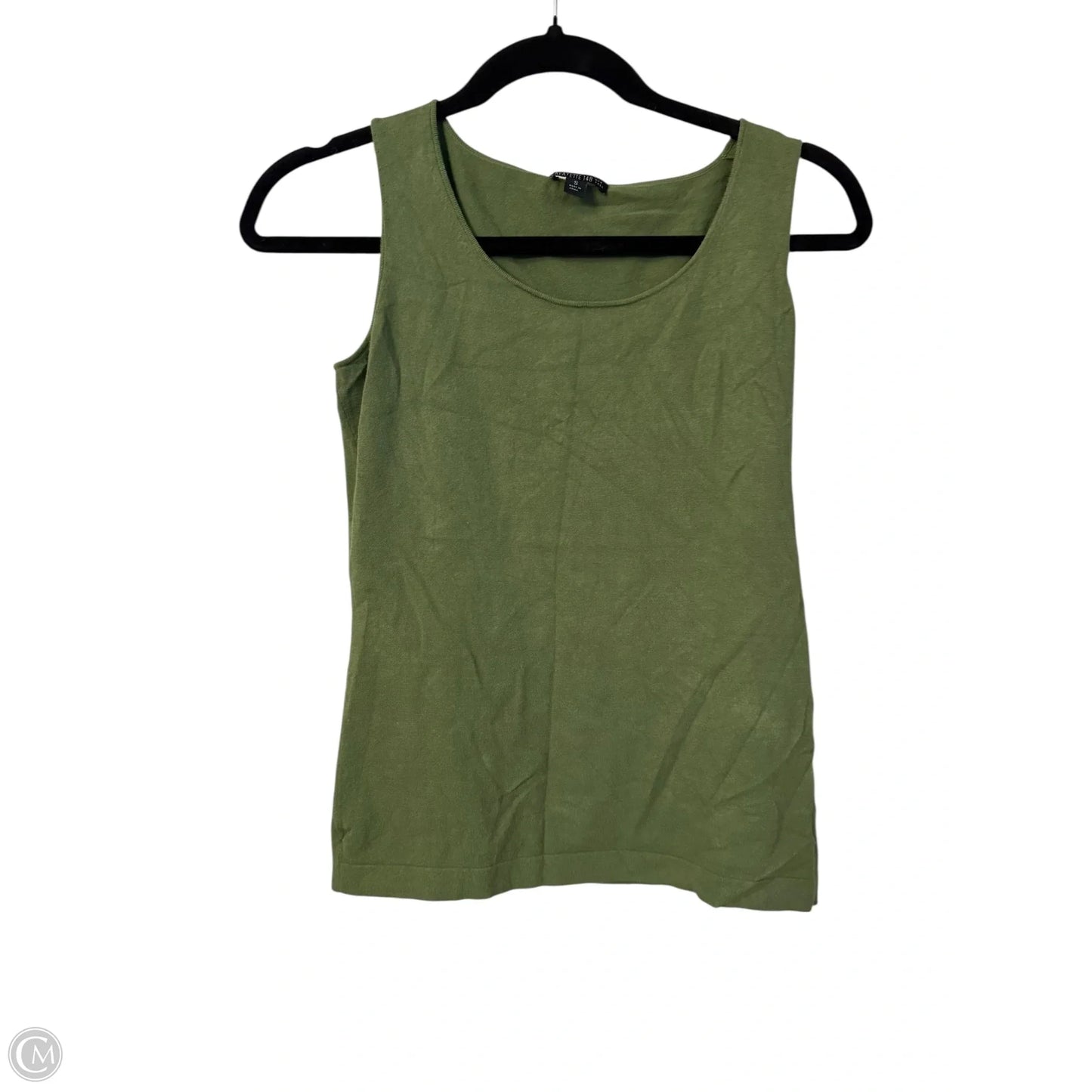 Top Sleeveless Designer By Lafayette 148 In Green, Size: S