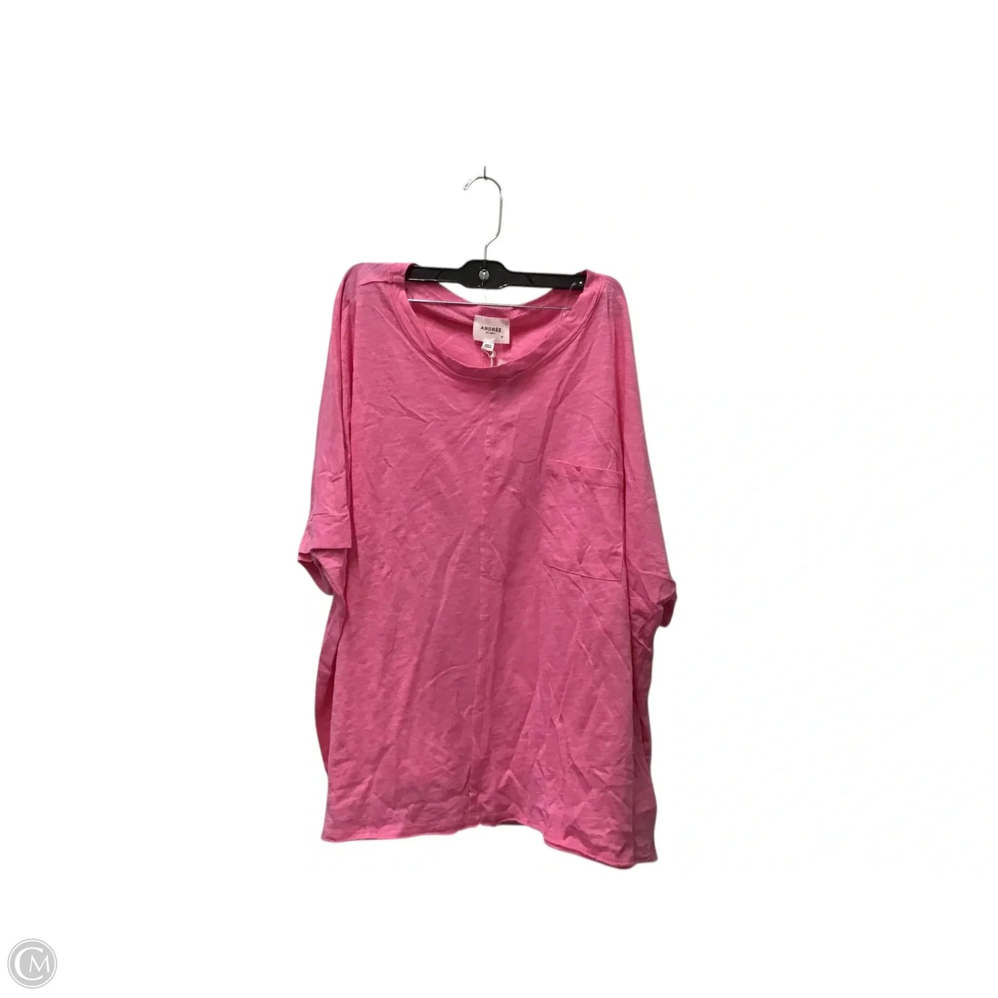 Top Short Sleeve By Andree By Unit In Purple, Size: 1x