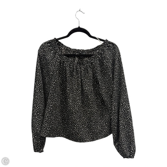 Blouse Long Sleeve By Sanctuary In Black & White, Size: Xs