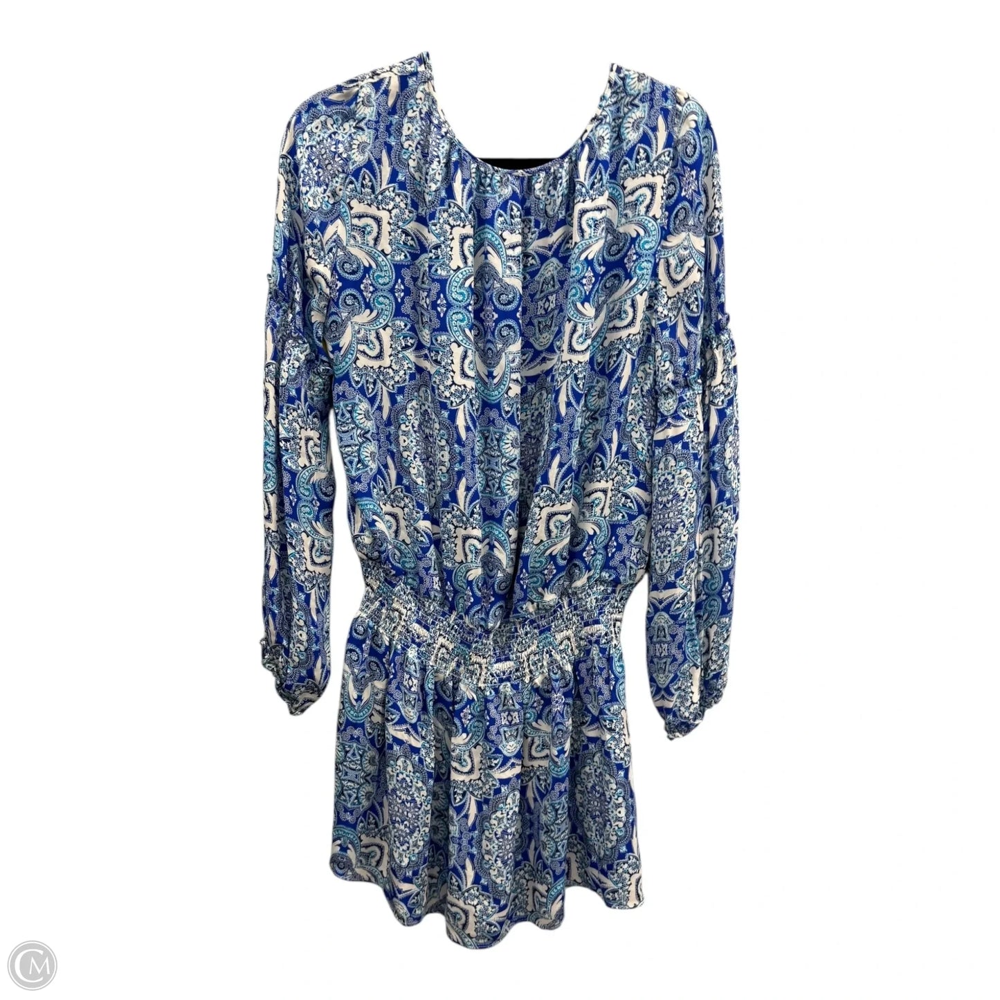 Dress Casual Short By Trina Turk In Blue & White, Size: 0