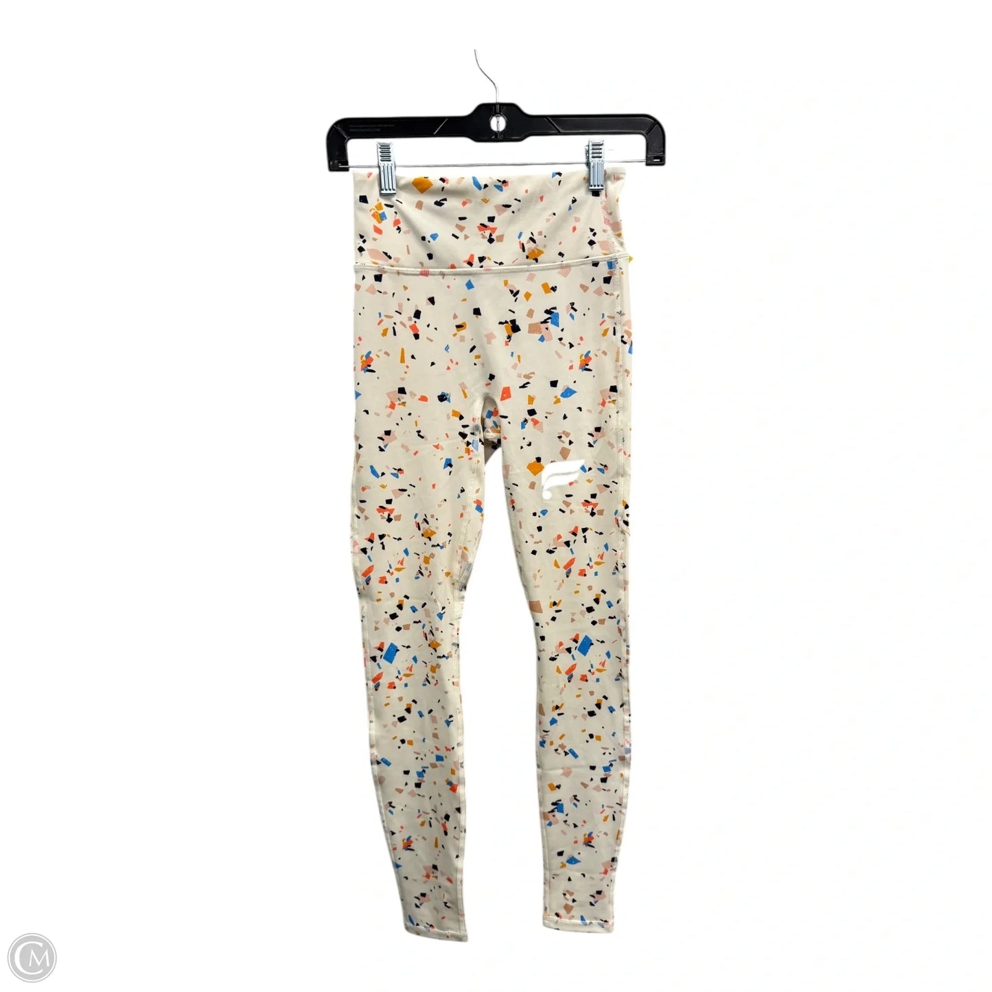 Athletic Leggings By Fabletics In Cream & Yellow, Size: Xs