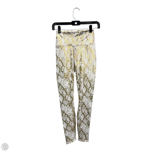 Athletic Leggings By Fabletics In Snakeskin Print, Size: Xs