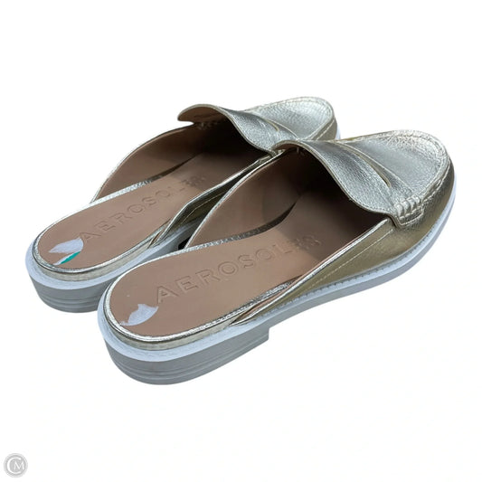 Shoes Flats By Aerosoles In Gold, Size: 8