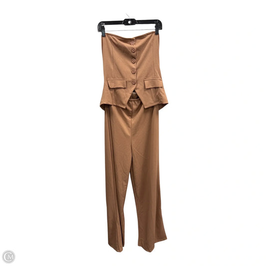 Jumpsuit By Fashion Nova In Brown, Size: Xl