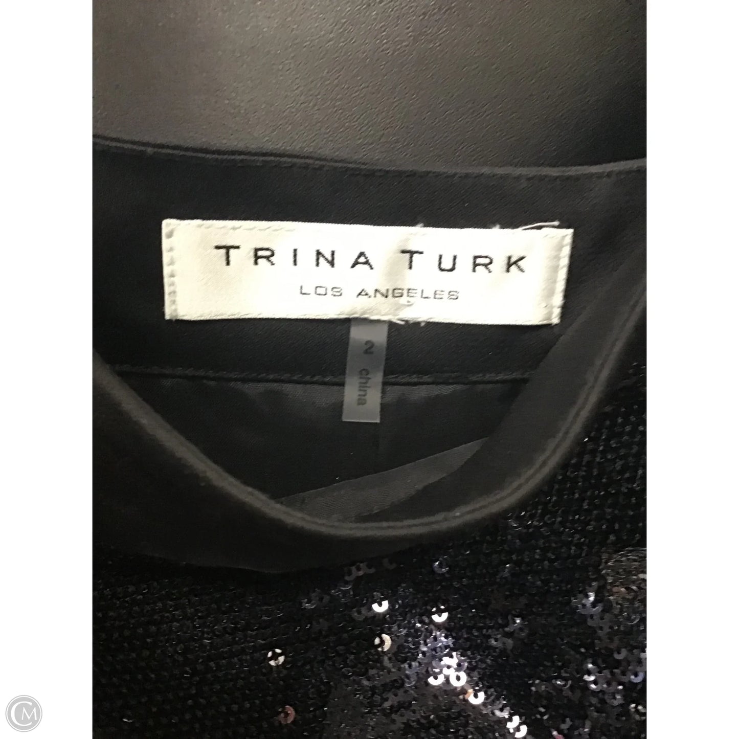 Skirt Mini & Short By Trina Turk In Black & Silver, Size: 2