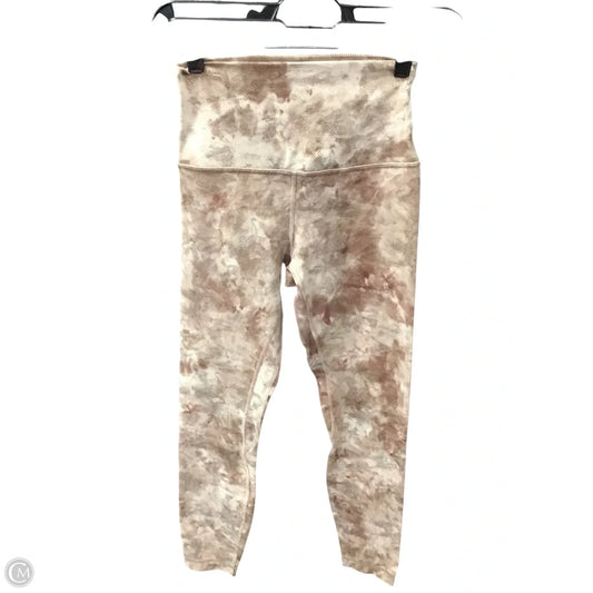 Athletic Leggings By Lululemon In Tie Dye Print, Size: 4