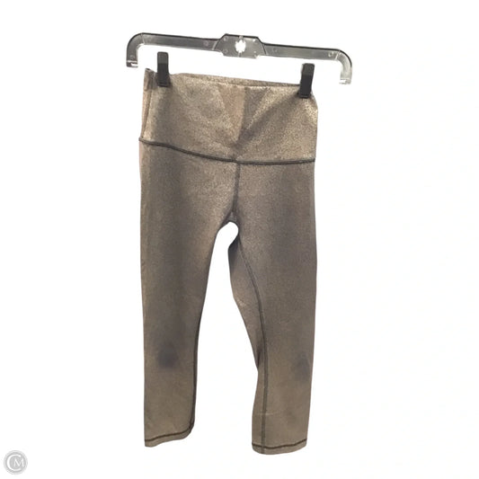Athletic Leggings Capris By Lululemon In Black & Brown, Size: 4