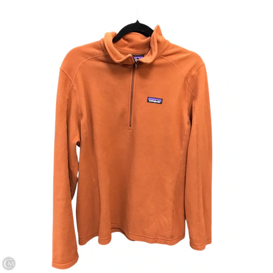 Jacket Fleece By Patagonia In Orange, Size: Xl