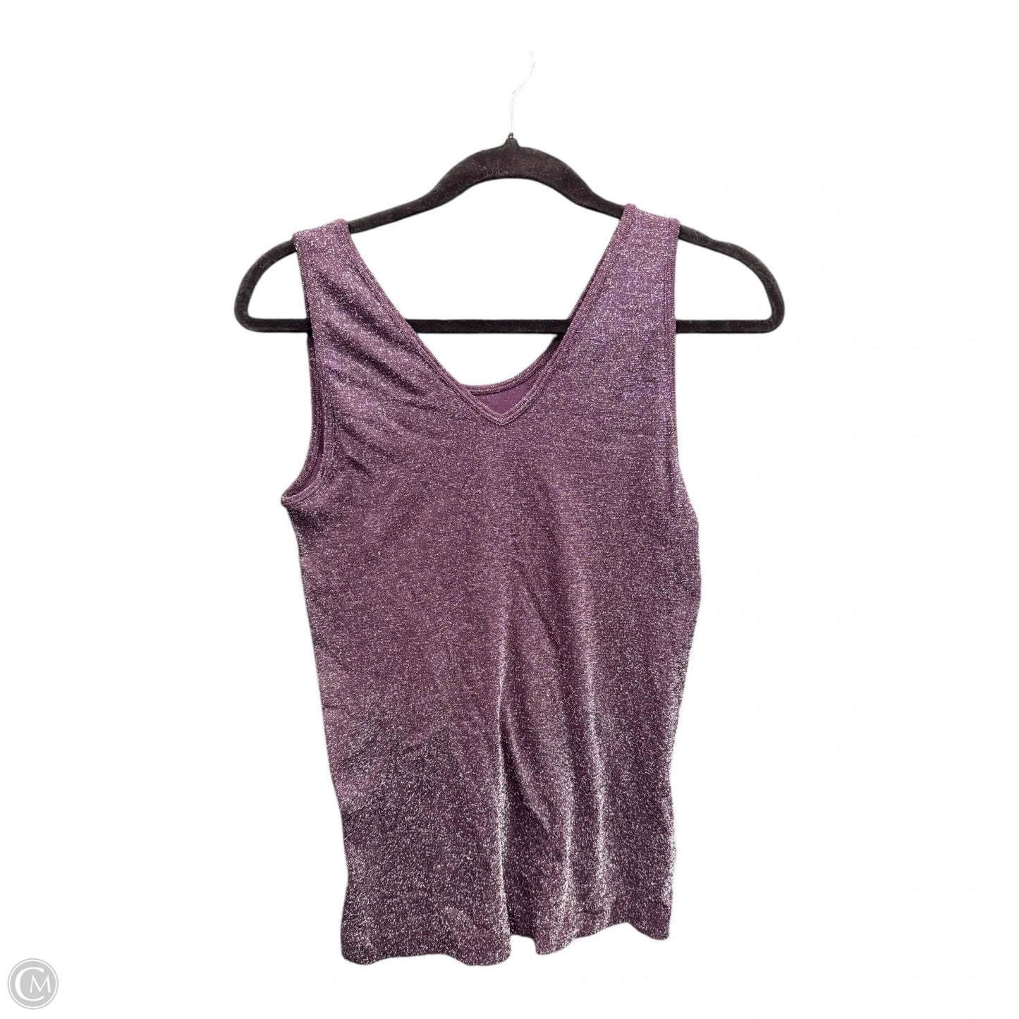Tank Top By Apt 9 In Purple & Silver, Size: L