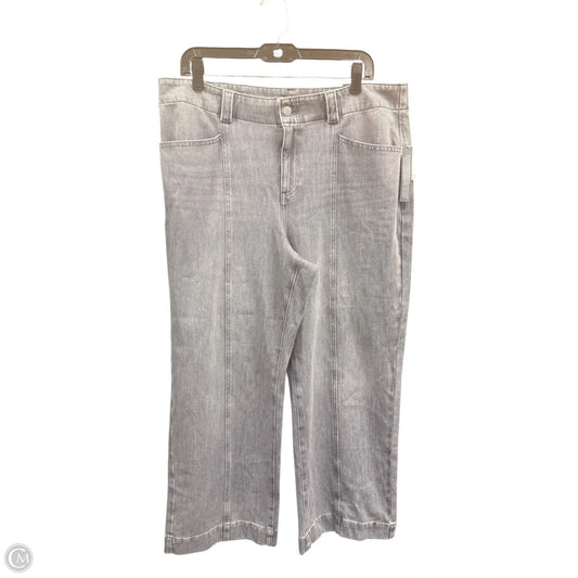Jeans Wide Leg By Talbots In Grey, Size: 16