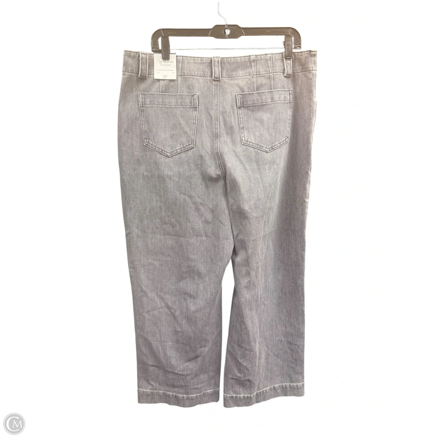 Jeans Wide Leg By Talbots In Grey, Size: 16