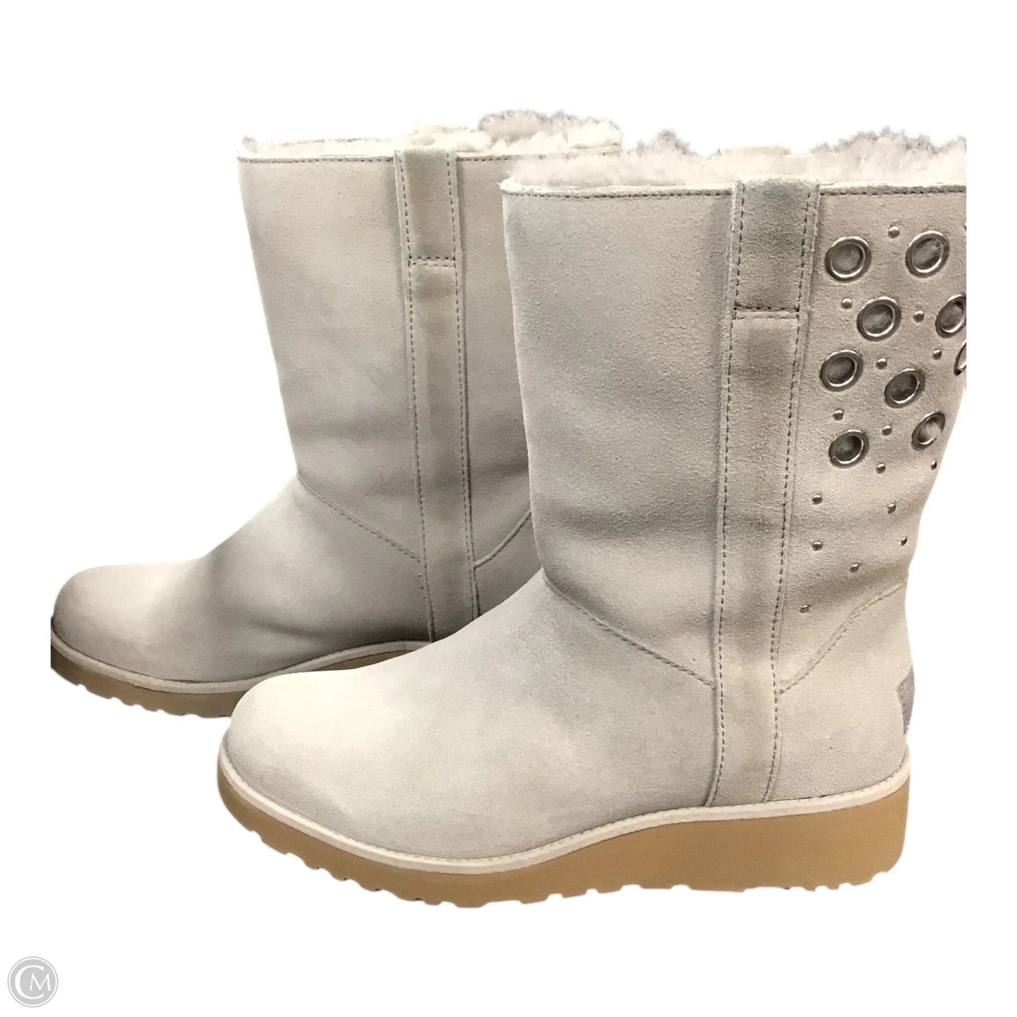 Boots Designer By Ugg In Grey, Size: 7