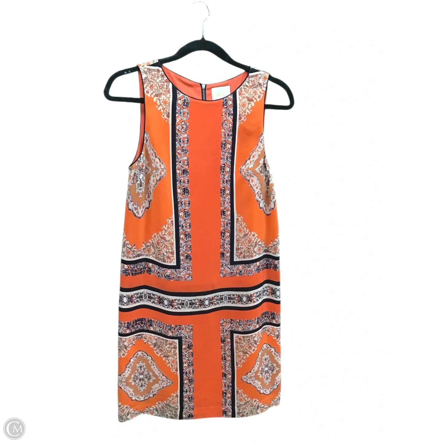 Dress Casual Short By Maeve In Black & Orange, Size: 2