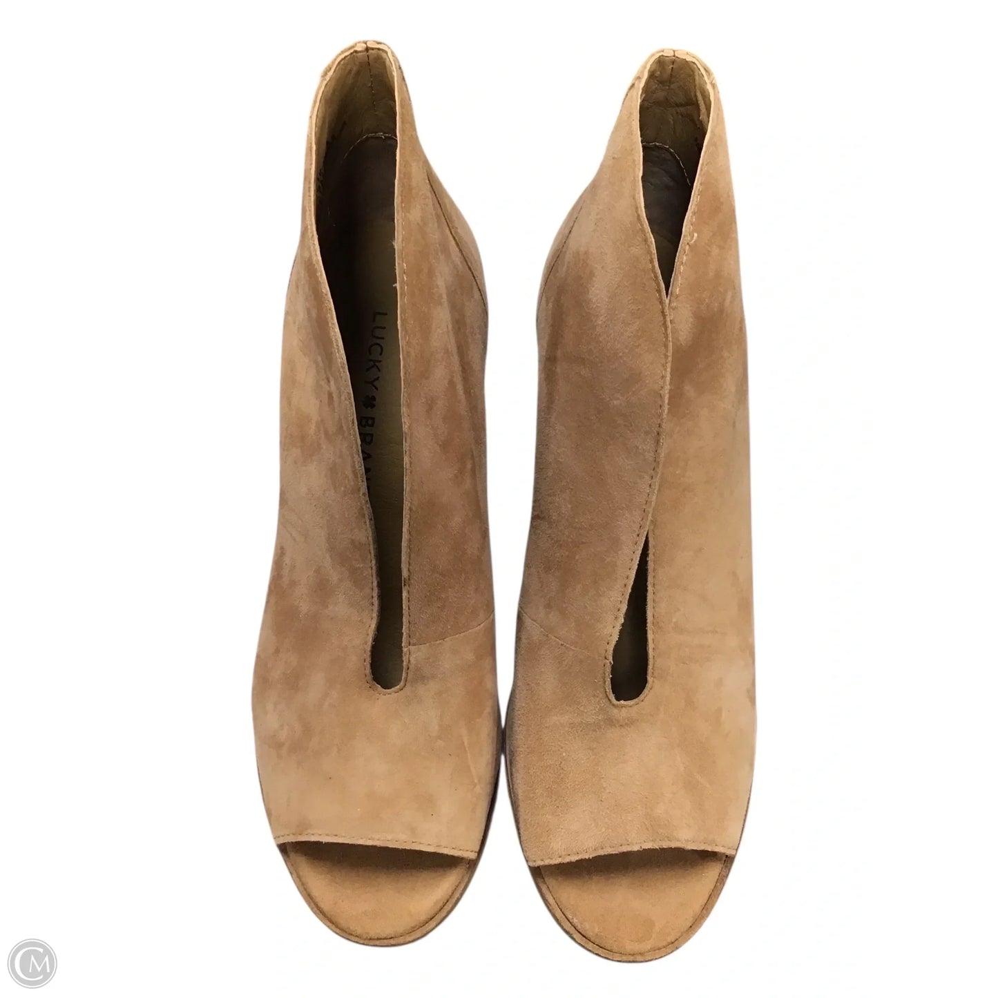 Boots Ankle Heels By Lucky Brand In Tan, Size: 7