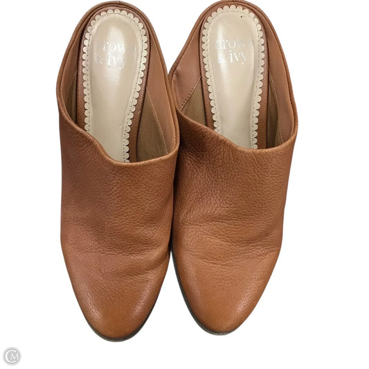 Shoes Heels Block By Crown And Ivy In Bronze, Size: 7.5