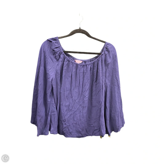 Blouse Designer By Lilly Pulitzer In Navy, Size: S
