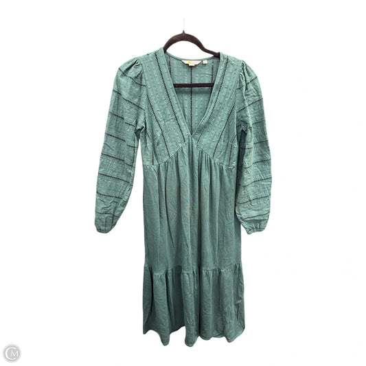 Dress Casual Midi By Boden In Green, Size: 8