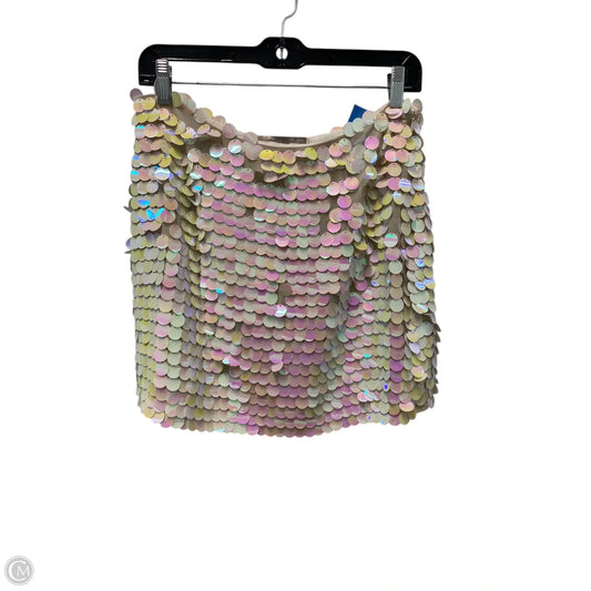 Skirt Mini & Short By Forever 21 In Cream, Size: M