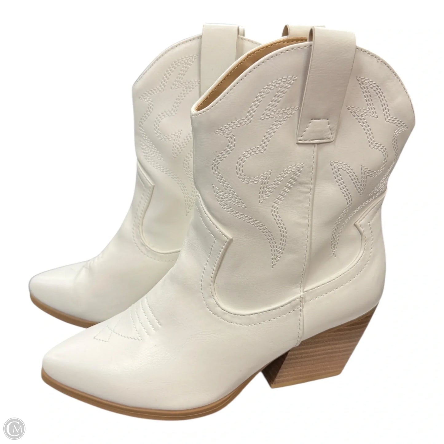 Boots Western By Soda In White, Size: 7.5