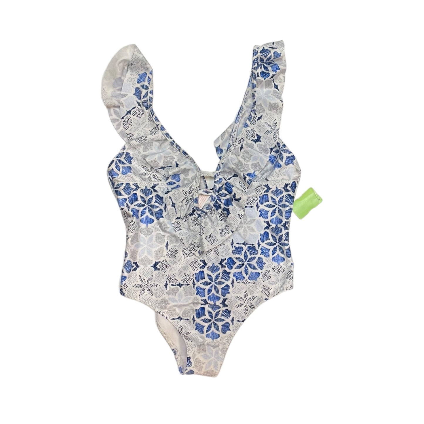 Swimsuit By Clothes Mentor In Blue & White, Size: S