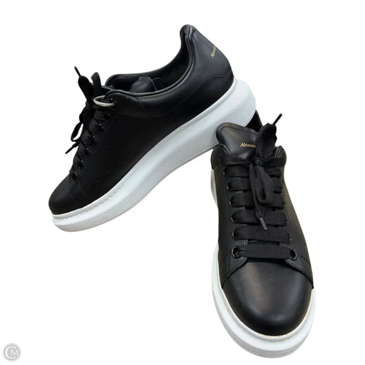 Shoes Luxury Designer By Alexander Mcqueen In Black & White, Size: 9
