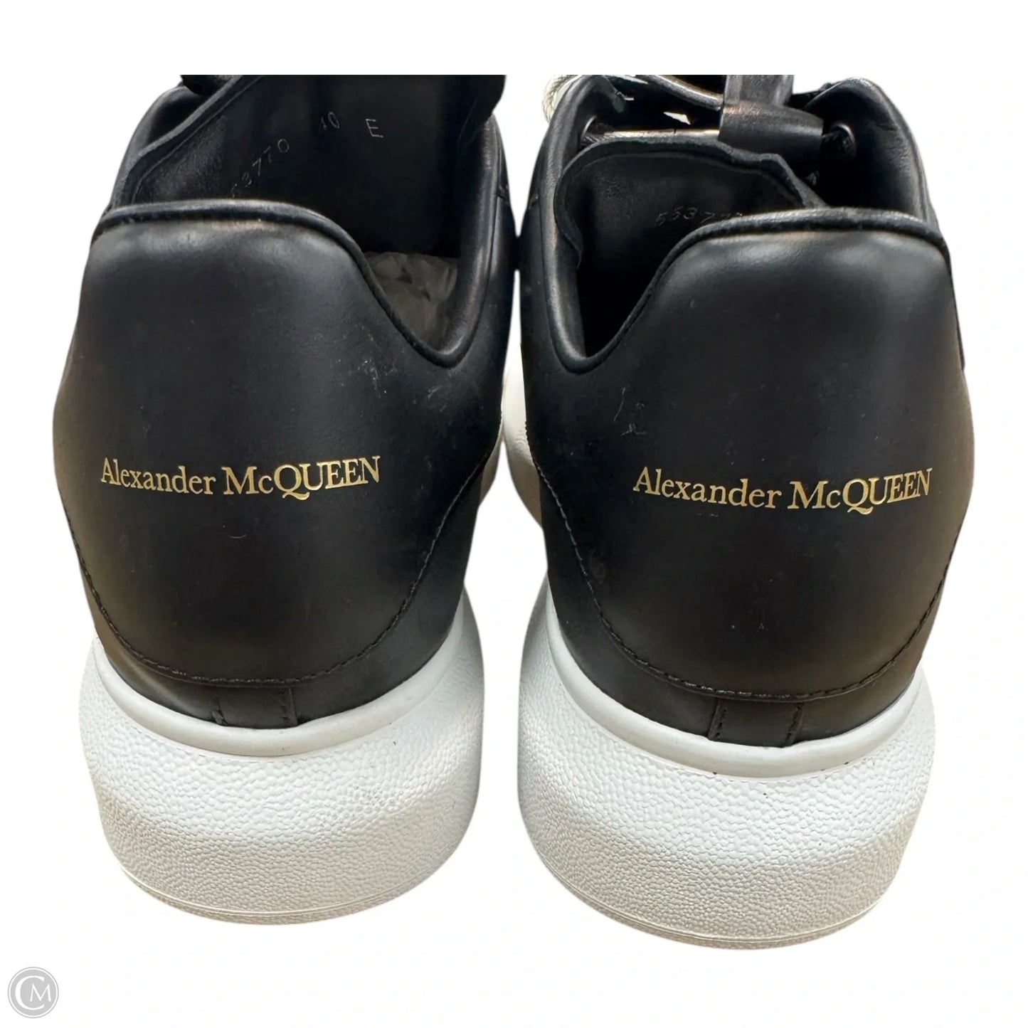 Shoes Luxury Designer By Alexander Mcqueen In Black & White, Size: 9