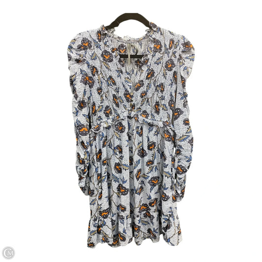 Dress Casual Short By Anthropologie In Blue & Orange, Size: S