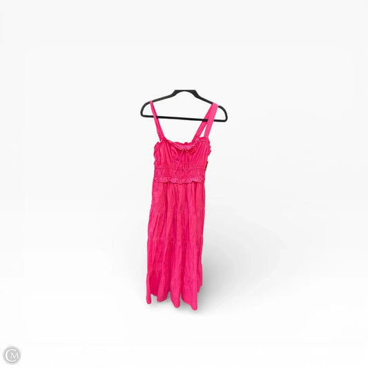 Dress Casual Maxi By J. Crew In Pink, Size: S