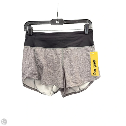 Athletic Shorts By Lululemon In Black & Grey, Size: 4